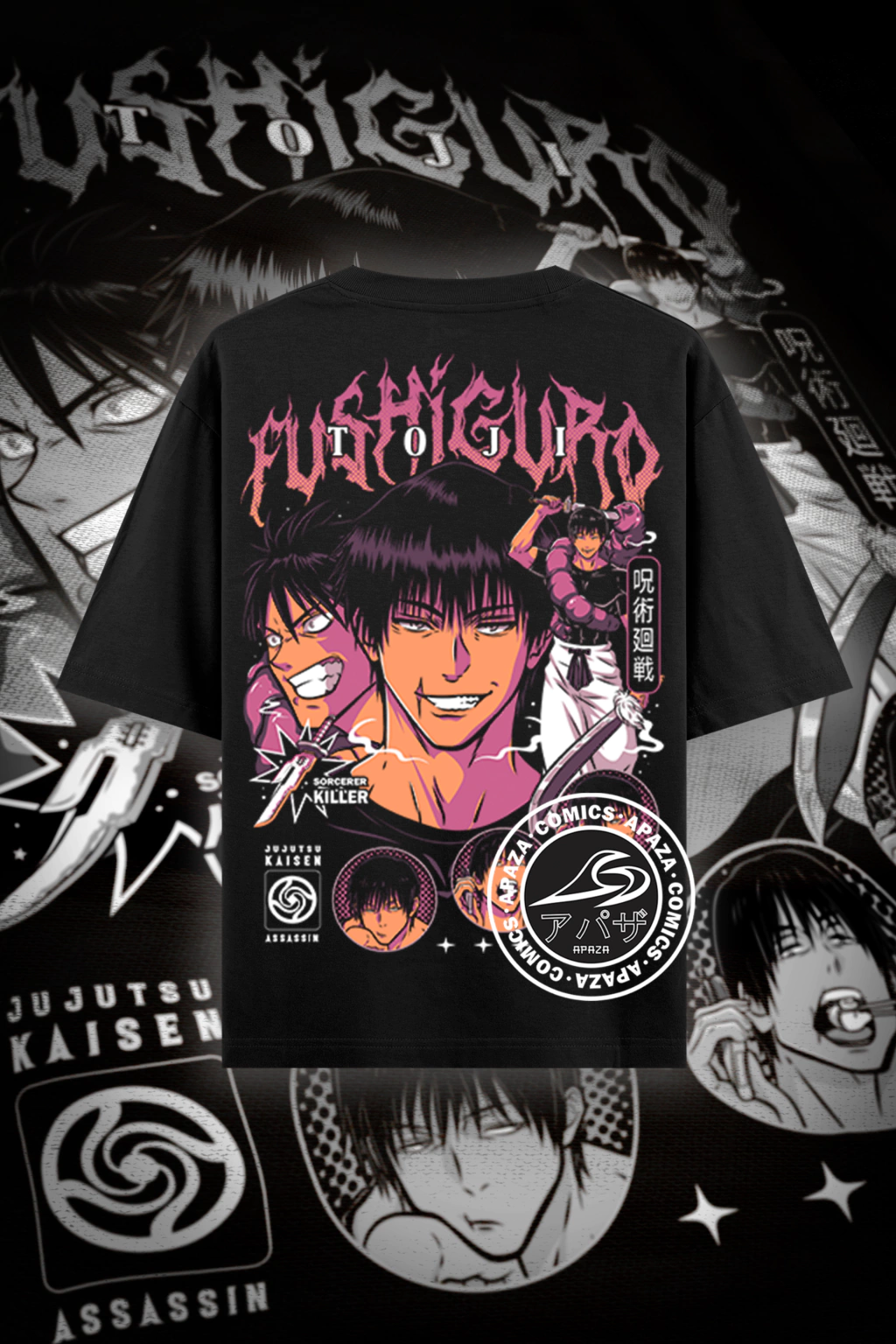 21-d12d04a7bd3a53d57017630010580748-1024-1024 Oversized Toji Fushiguro - Imagem 1